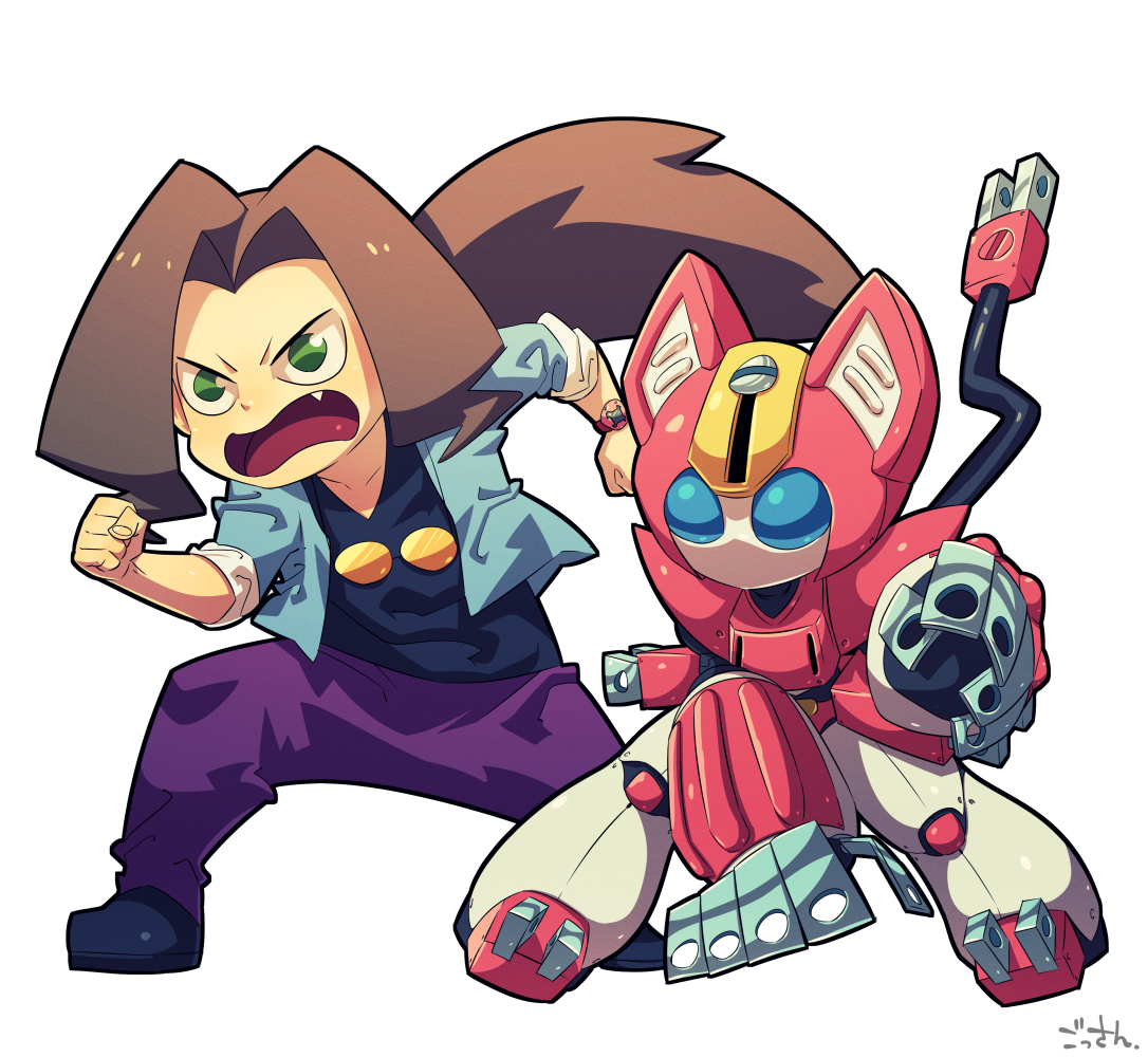 「#繋がらなくてもいいから俺のメダロットを見てくれ
メダロットとマスターをセットで」|ごっさん/ GOSSANのイラスト