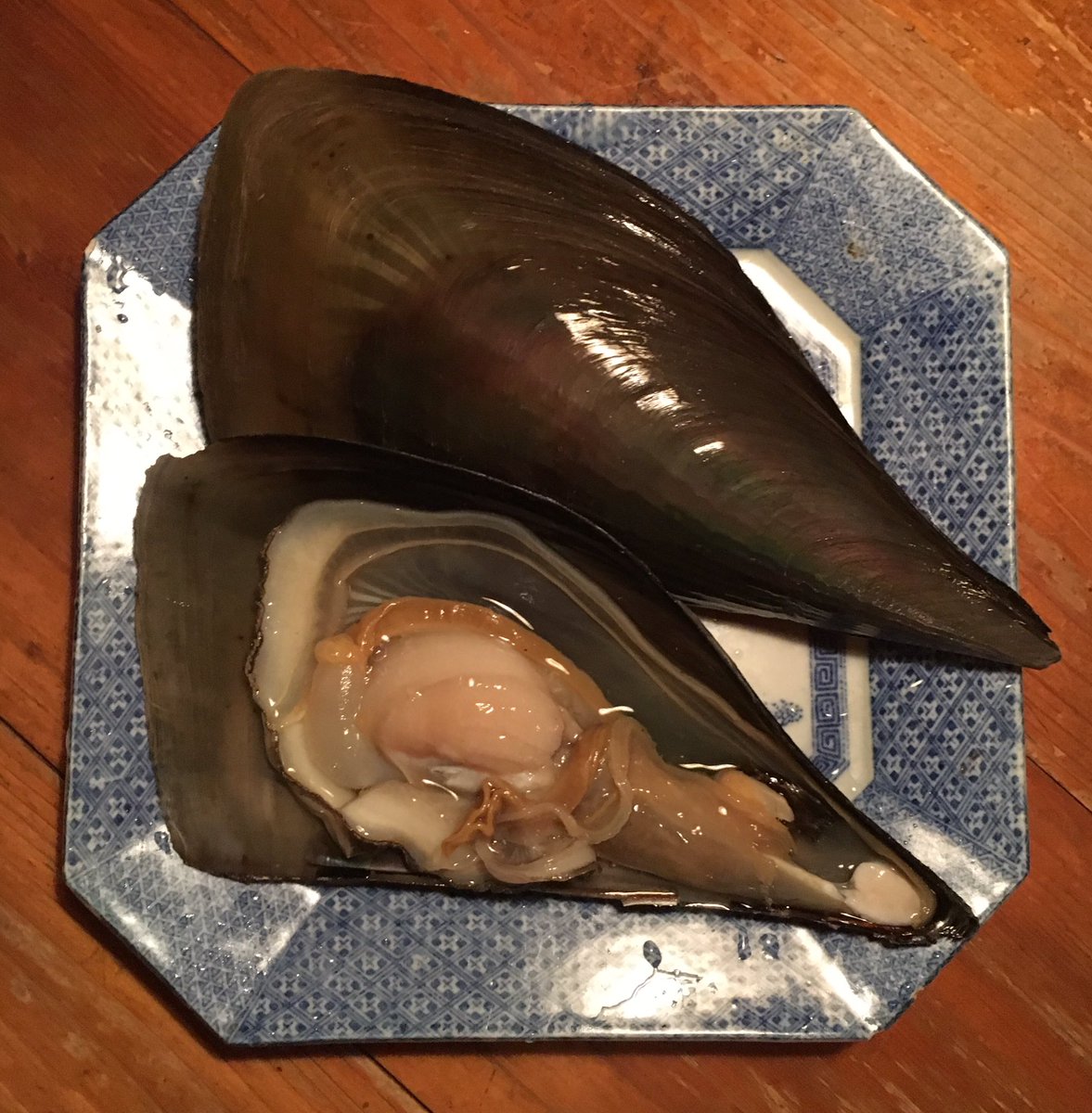 Taifuun_Buchi's tweet photo. タイフーン 今日の食材‼️
本日 瀬戸内海産のたいら貝が入荷しました‼️貝の大きさは30cm位有り大変大きな貝です。貝柱は歯応えも良く美味しい貝です。今日はこれにヒモを付けて¥580でお出し致します。 https://t.co/q26lk1qmdi