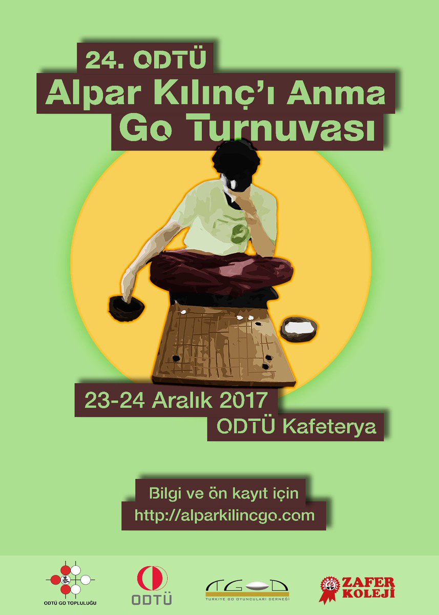 Turnuva ön kayıdımız açılmıştır.
alparkilincgo.com/on-kayit