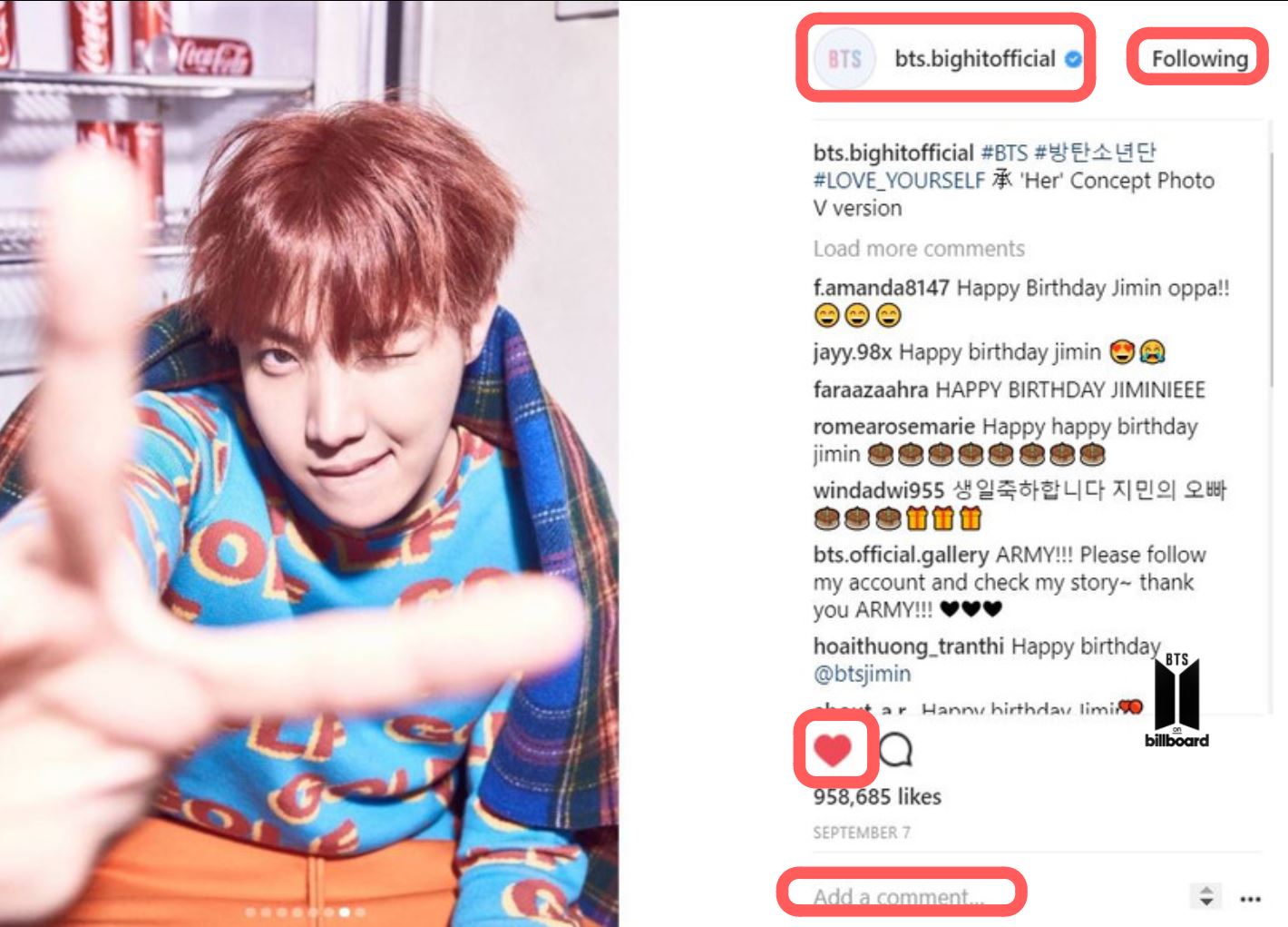 BTS on Billboard on Twitter "[SOCIAL 50 INSTAGRAM