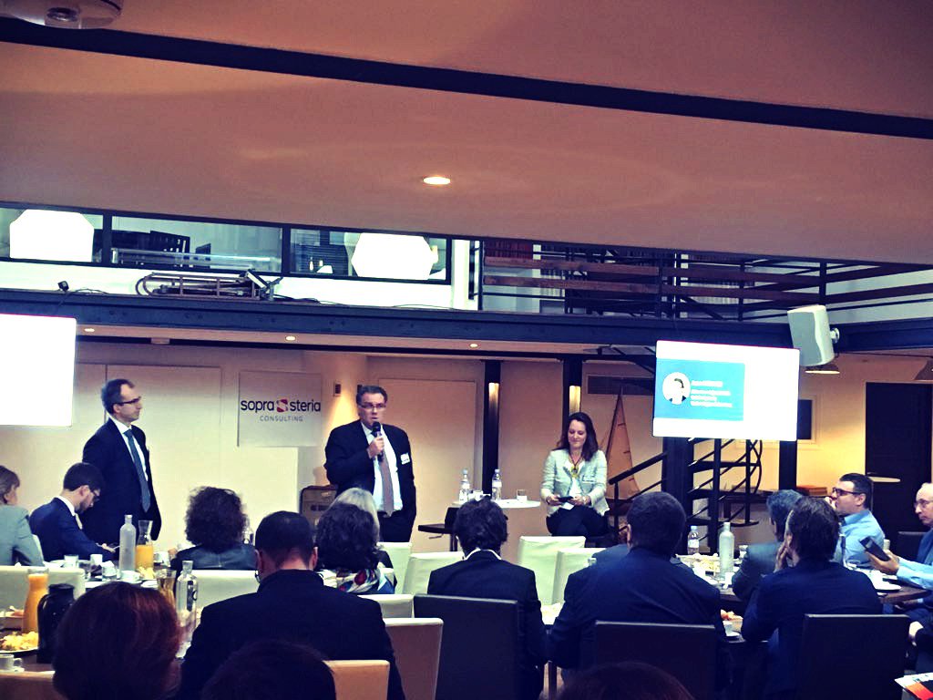 SopraSteria_fr's tweet photo. "#GDPR : il est essentiel de passer rapidement du slideware au software" Jean Meance, directeur adjoint de la direction data Crédit Agricole TS. https://t.co/UvEKRPdqLu