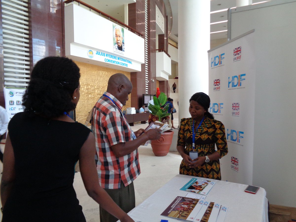 Funguo_Tz's tweet photo. Welcome to @HDIFtz booth at JINCC today and tomorrow and get to meet our grantees @Jhpiego @sproxil @HeroRATs @EGPAF @mawazochallenge #InnovationsTz #THS2017 https://t.co/cxBKPKsb99