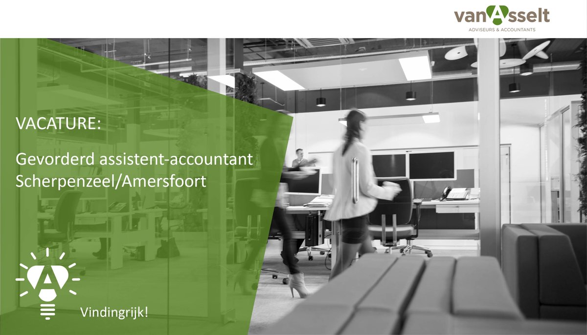 vanasseltacc's tweet photo. Door de groei van ons klantenbestand zijn wij voor het #accountancyteam op zoek naar een bevlogen #gevorderd #assistent. Interesse? Mail je #CV en motivatie naar sollicitatie@asselt.nl. #vacature #Scherpenzeel #Amersfoort #solliciteren https://t.co/gCKsByVecG https://t.co/dEV6q5GXg5