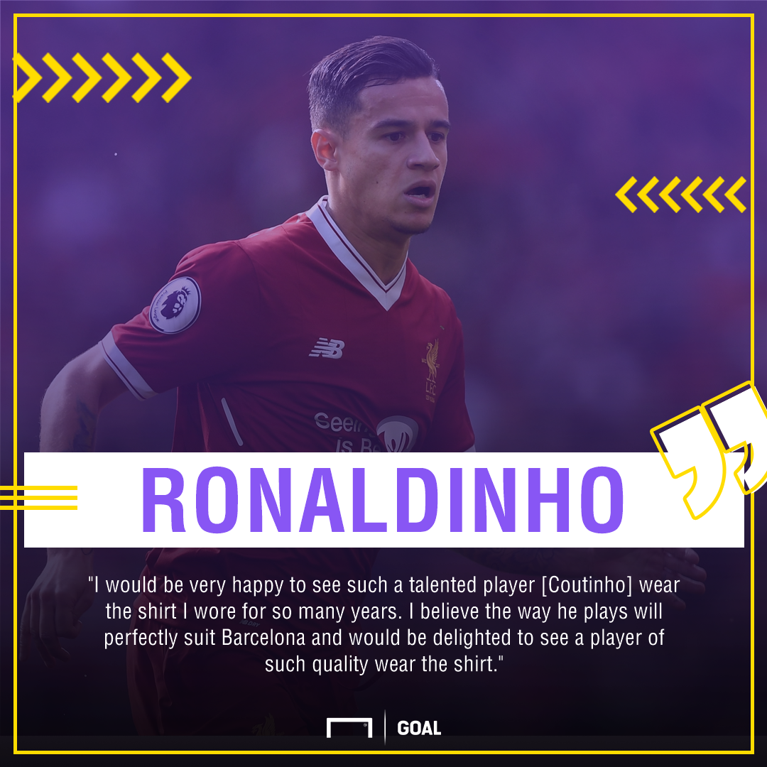 GoalNews's tweet photo. Ronaldinho says Coutinho is perfect for Barcelona, and who are we to argue with him?

Full story: https://t.co/5Q7gK3R7FF https://t.co/9pB0yUZD8F