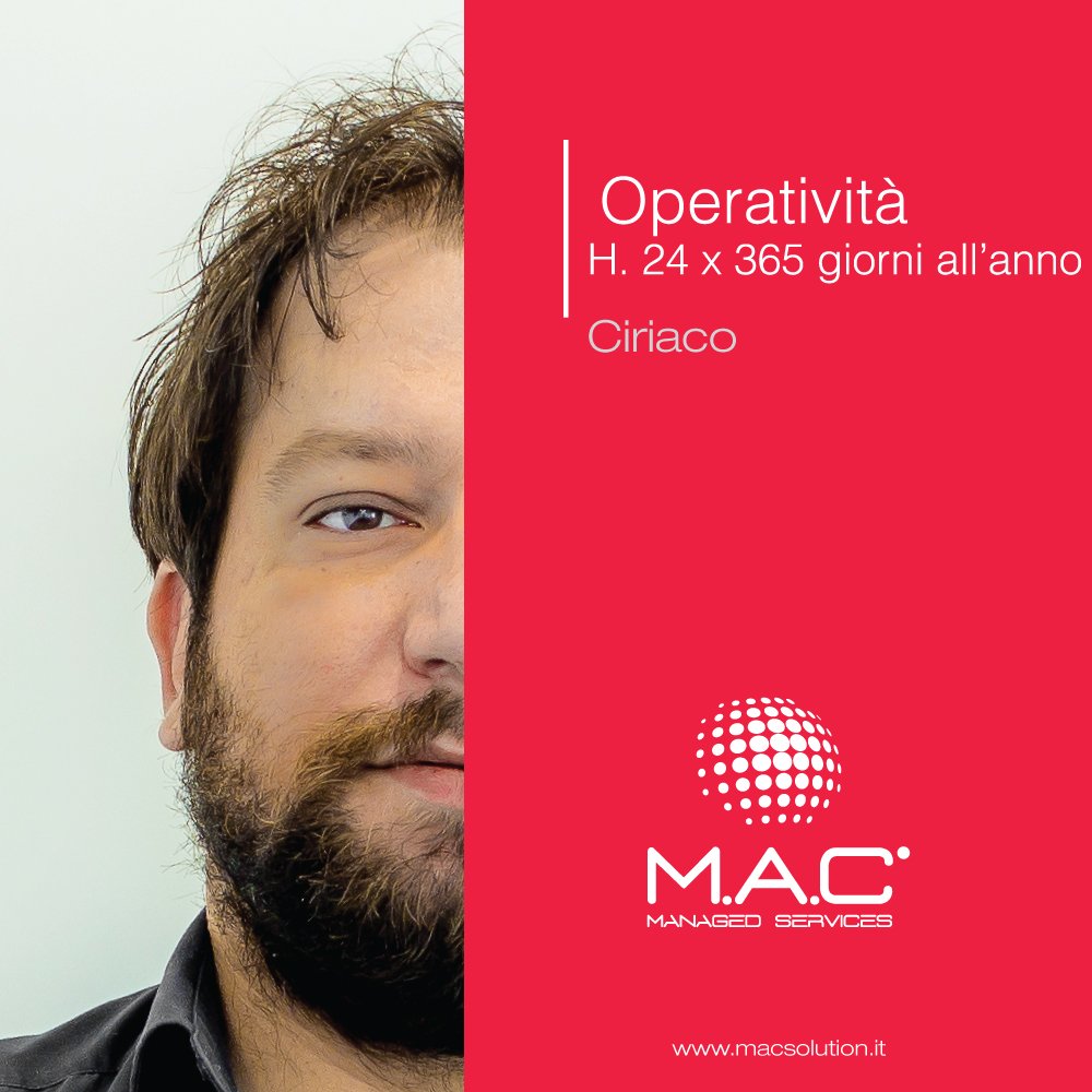 macsolution_s's tweet photo. #HelpDesk operativo h. 24 x 365 giorni all’anno grazie all’esperienza dei nostri operatori. Come #CiriacoCefalo, con noi da circa tre anni. #socialmac >> https://t.co/MUezLGAU8m https://t.co/MbJ62EEUJH