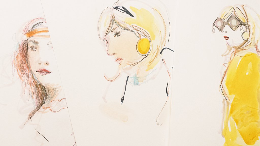 franloiacono's tweet photo. Quick sketches from last night #LifeDrawing class at @paperdressed with @melmadethis &amp; @honeymanko More soon @ https://t.co/6jy0uqCydr #illustration #watercolour #art https://t.co/DLViwd2kry