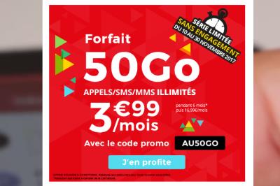 ForfaitsSE_fr's tweet photo. Série Limitée chez @AUCHAN_France #Telecom 50Go pour 3,99€/mois https://t.co/oi6mSI3FmG https://t.co/3ahgEgTHaZ