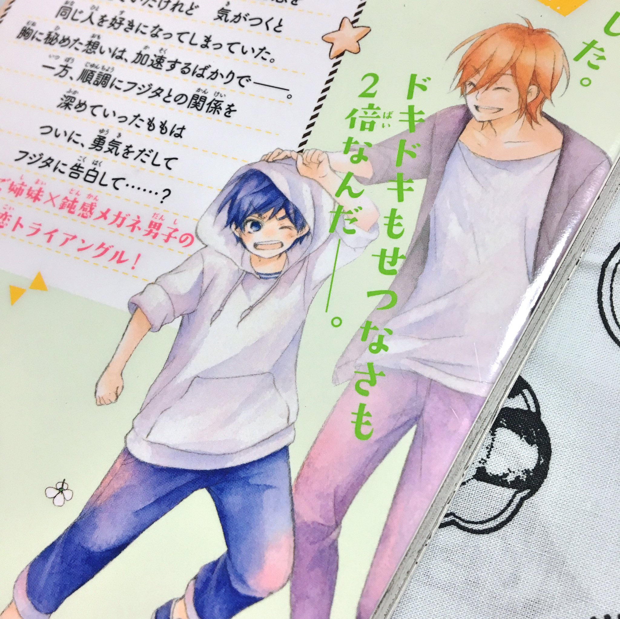 日向きょう 新連載 あした 君と恋を知る 恋するふたごとメガネのブルー では泣く子も黙る有永推しの私ですが 空くんも大大大好きです 恋ブル3巻以降の裏表紙では私得な2人が描かれております そして 初恋はじめました にも空くんが登場し