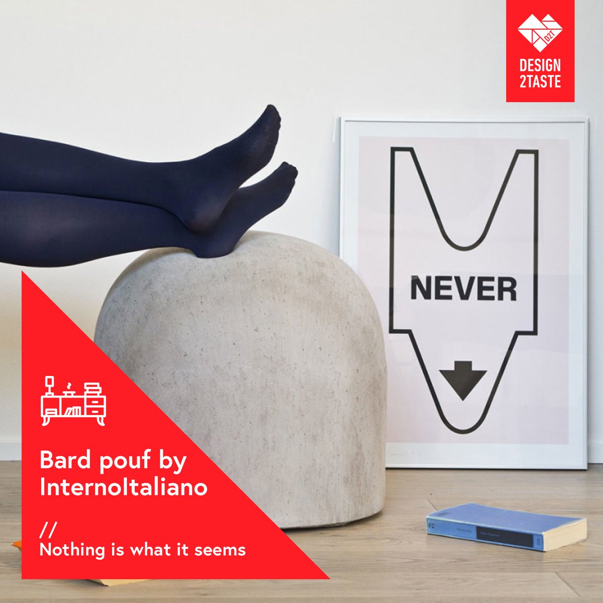 Design2Taste's tweet image. Nothing is what it seems❤️ "Bard" pouf by @internoitaliano is conceived as a tribute to the city of #Milan. A notoriously hard, uncomfortable object - the concrete bollard typical of the Italian city - becomes soft and inviting.

#interiors #interiordesign #furniture