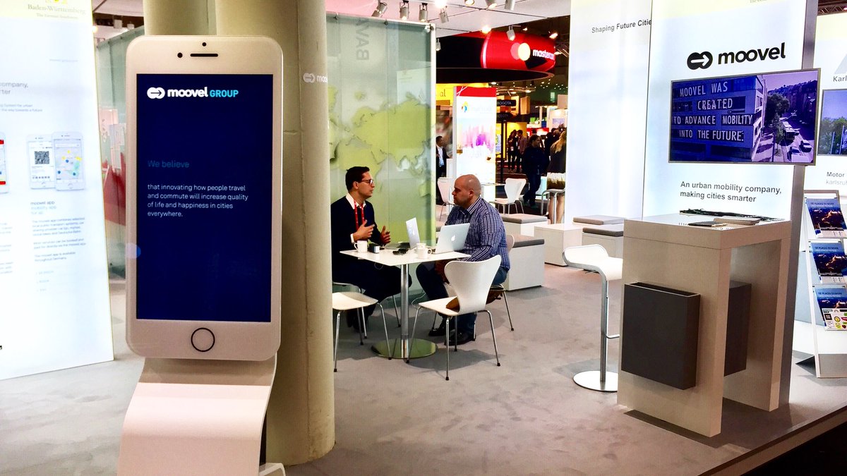 #moovel is part of the #SmartCityExpo in Barcelona. If you happen to be here, come and drop by at our booth in hall 2, stand number 117/119. We are looking forward getting in touch with you! #SCEWC17