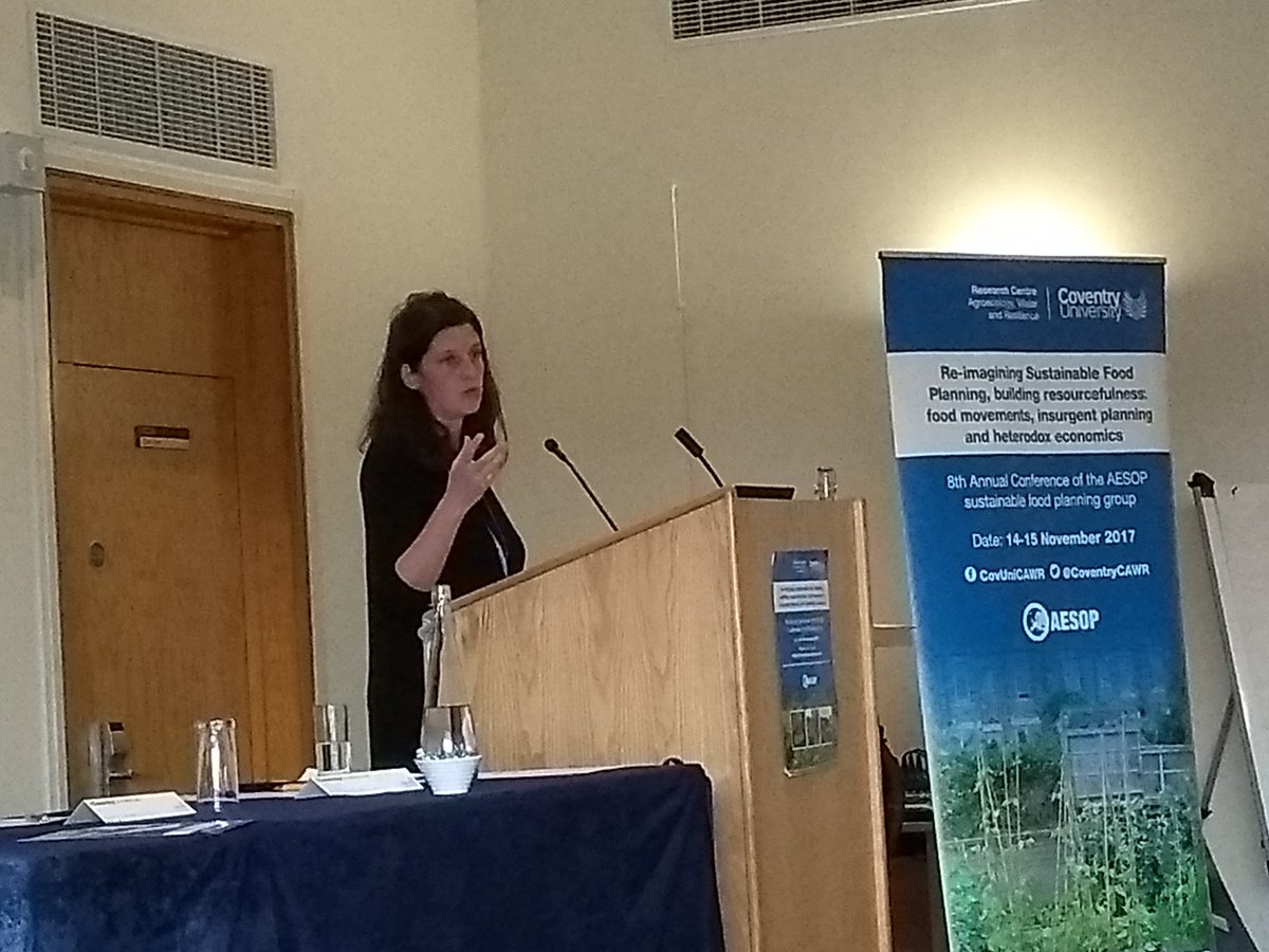 <a href="/CoventryCAWR/">CAWR Coventry</a> Research Fellow Dr. Chiara Tornaghi kicking off the 8th Annual #AESOP conference in #Coventry. Looking forward to 2 days of discussions!