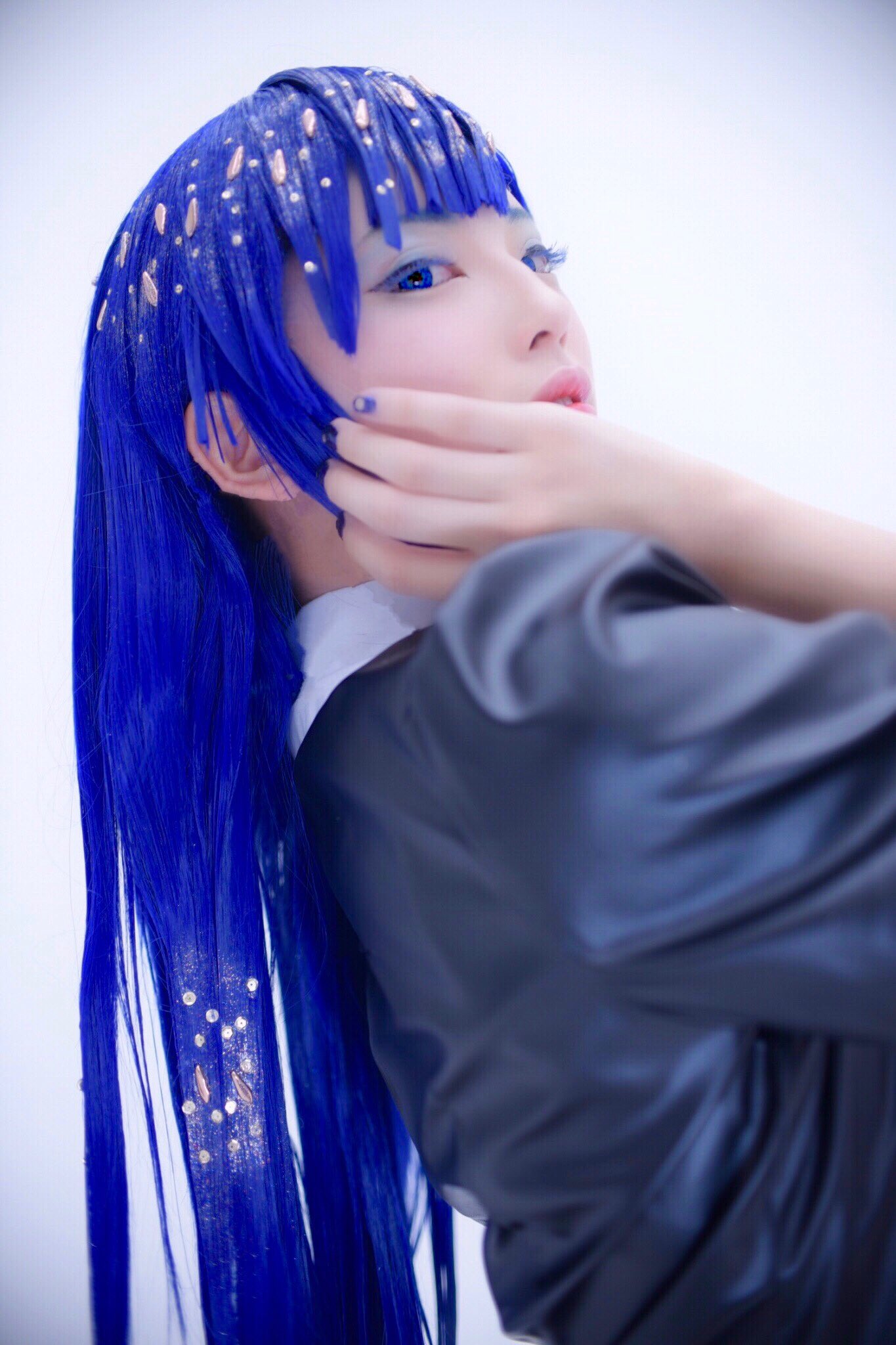 宝石の国 コスプレ ラピスラズリ ウイッグ Amazon.co.jp: 宝石の国 ラピスラズリ 風 コスプレウィッグ