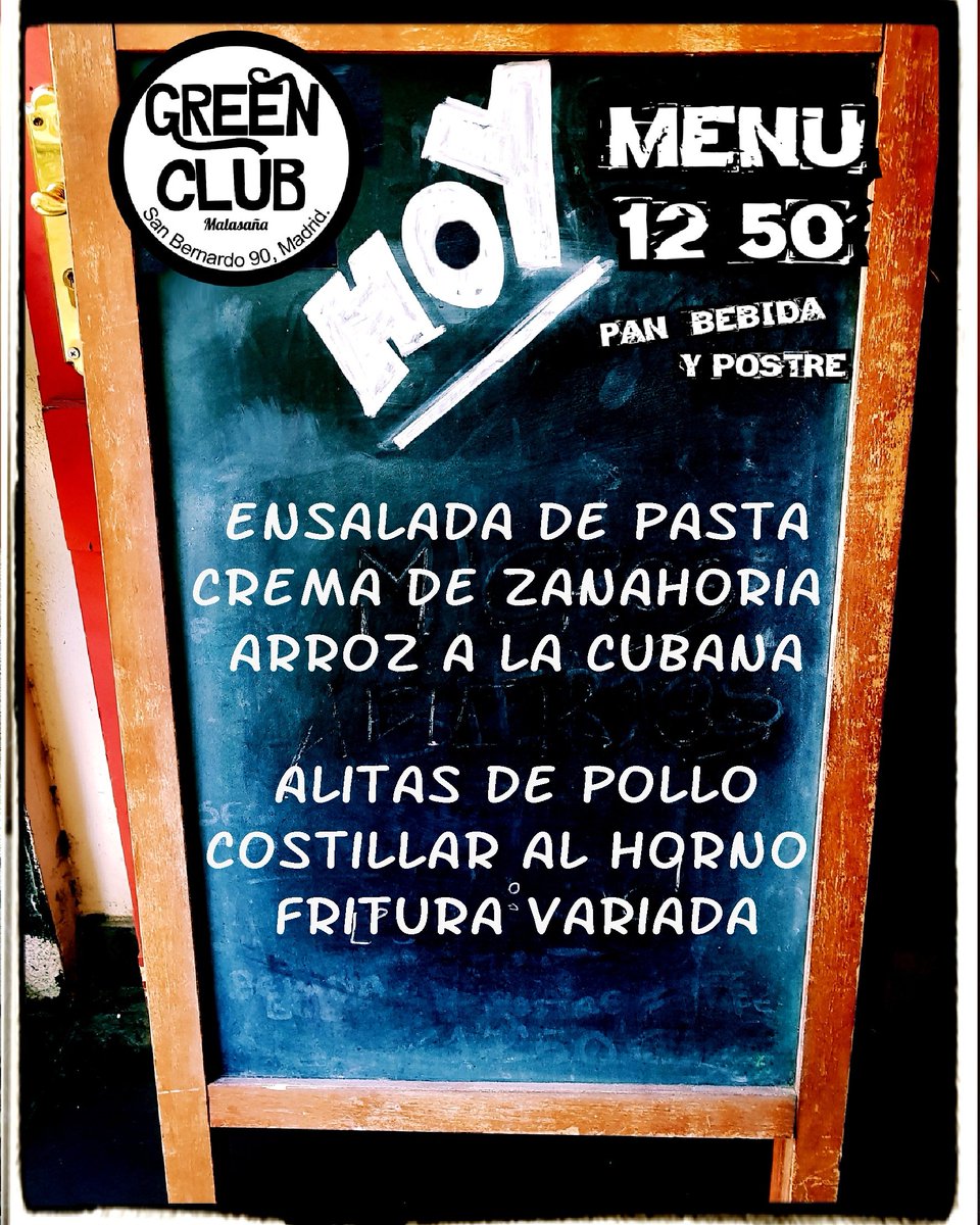 WookieeBrothers's tweet photo. #Menu Green Club hoy en San Bernardo 90 y esta noche #karaoke https://t.co/TTJt4NplKT