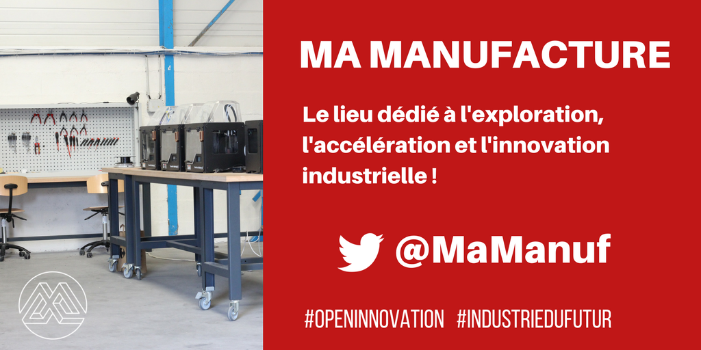 .<a href="/MaManuf/">MaManuf</a> 1 lieu pr ré-inventer &amp; booster la démarche d’innovation des #entreprises #industrielles. Elle rassemble des équipements, des expertises, des façons de faire, des techniques d’animation &amp; de mise en relation d’1 communauté 👉 ma-manuf.fr #openinnovation