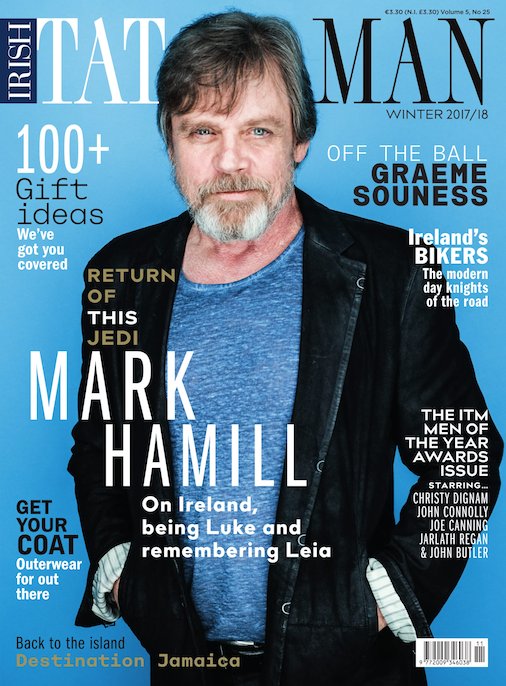 IrishTatlerMan's tweet image. NEW ISSUE! So excited to share the winter cover of @HamillHimself Our reporter @PhilipNByrne ACTUALLY MET HIM and talked Last Jedi, Ireland, Leia and Tayto. Yes, really.  #LastJedi #StarWars #Hero #LukeSkywalker