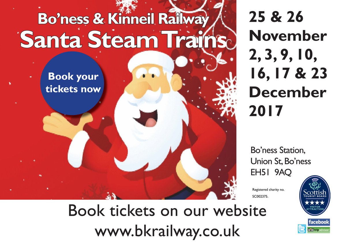 bonessrailway's tweet photo. Give some #TuesdayThoughts to book our #SantaSteamTrains and make a magical start to #Christmas 🎄 https://t.co/wOY2Eni7XM #HoHoHo 🎅 ^JS https://t.co/oSvzV4F2ye