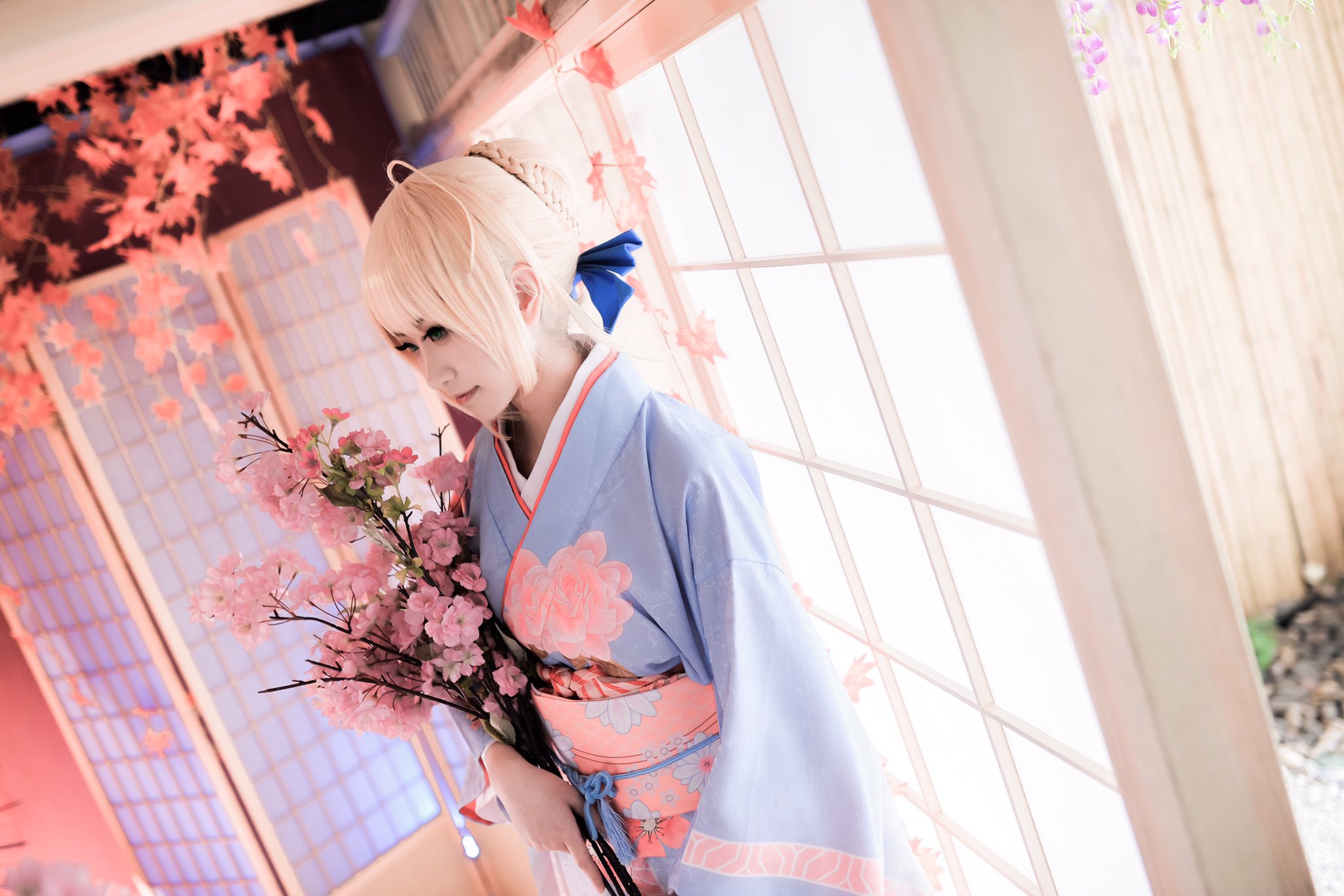 画像,#コスプレ #セイバーセイバー晴着ver（1/2）Photo 地球人着物大好き！╰(*´︶`*)╯♡ https://t.co/DXtOaFlrdK…