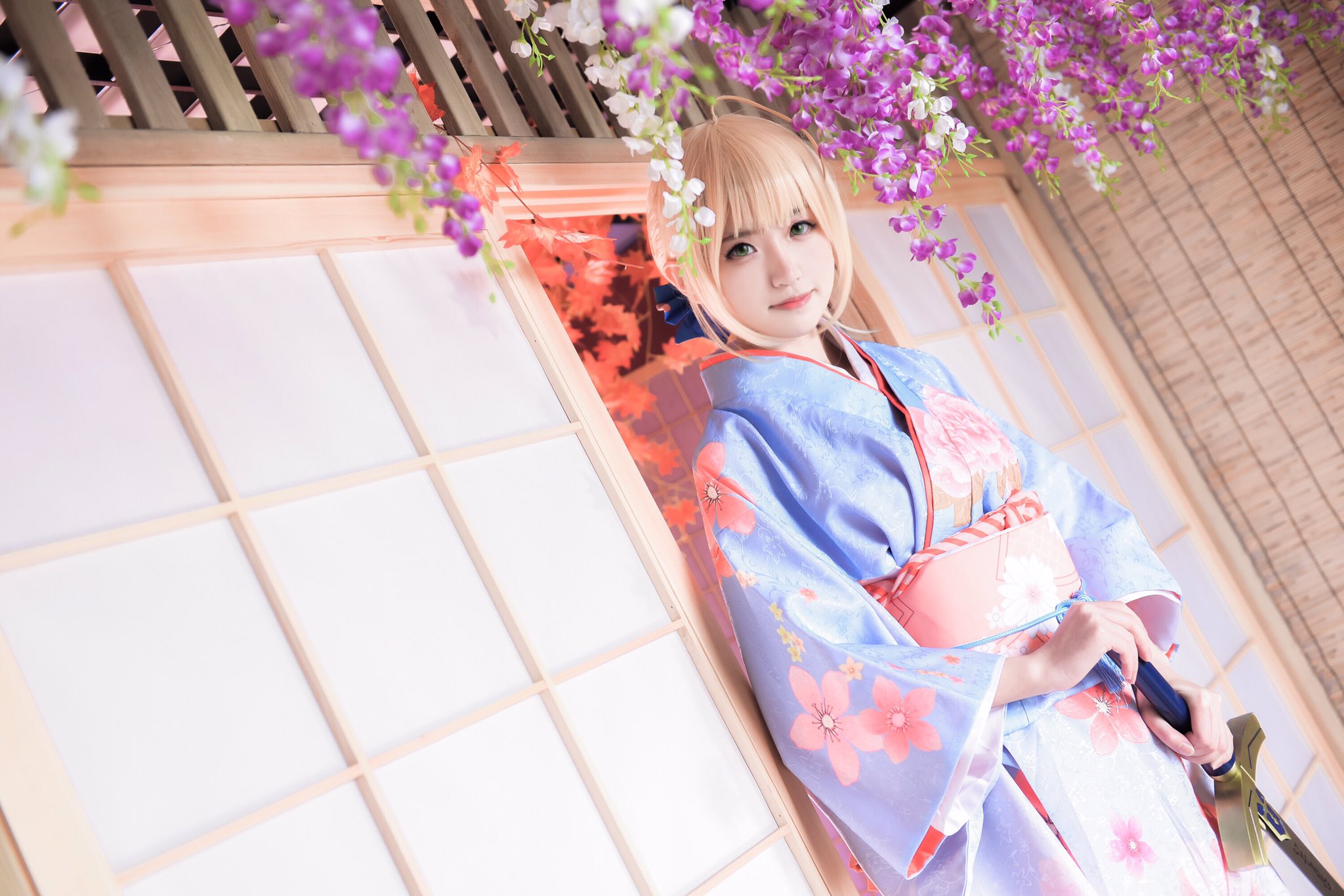 画像,#コスプレ #セイバーセイバー晴着ver（1/2）Photo 地球人着物大好き！╰(*´︶`*)╯♡ https://t.co/DXtOaFlrdK…