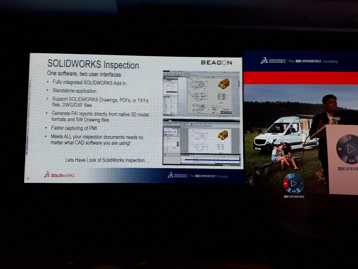 rakesh_rao's tweet image. Post lunch, BEACON  reveals more tools under the Solidworks platform. Here, we see Inspection tools #swlaunch18 #solidworks2018 @BEACON_India