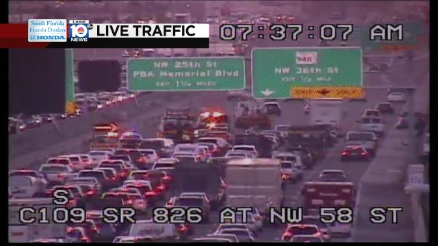 Crash on SR-826 SB at NW 36th St #traffic https://t.co/N9Z2h126dD