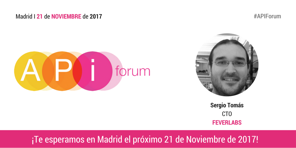iKN_Spain's tweet photo. Sergio Tomás (@Disruption), CTO de @feverapp, será el encargado de abrir el evento #APIForum el 21 de Noviembre de 2017 en @NovotelMCenter https://t.co/I047w8Z52T
