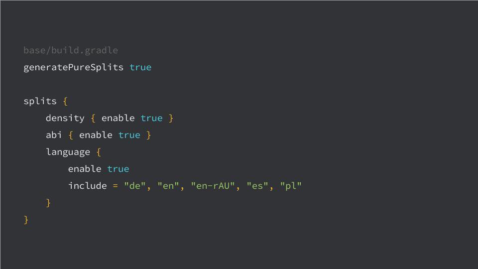 keyboardsurfer's tweet image. Tailor the apk delivered to your users configuration, save bandwith &amp;amp; increase download speed with Configuration APKs #InstantKnowledge
github.com/googlesamples/…