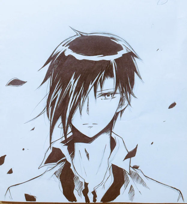息抜き落書き。ミリペンが近くにあったのでノリでザカザカやったらめちゃんこ失敗した…orzすまん他月… 