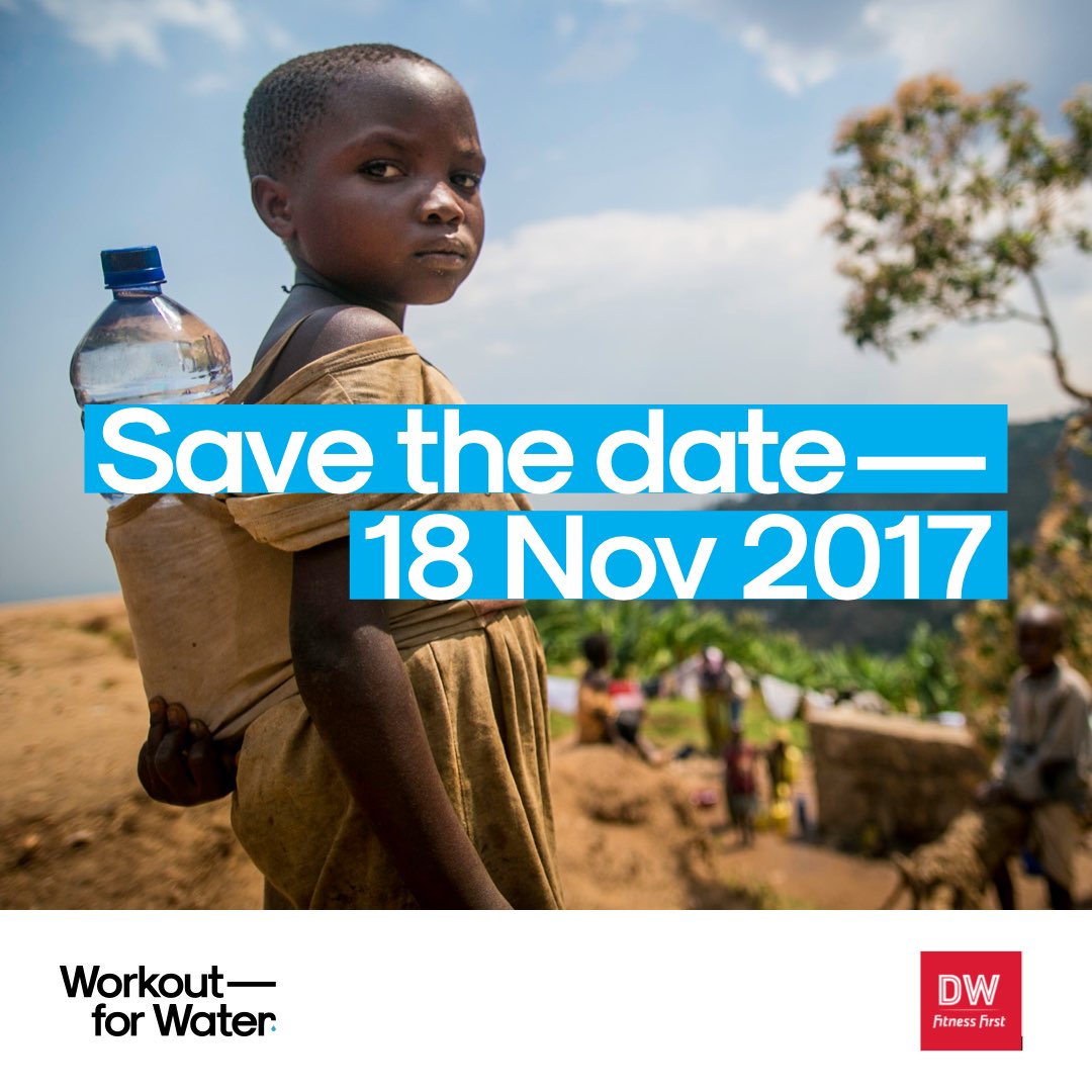 FitnessFirst_UK's tweet photo. Join our Workout for Water on 18 November and help @UNICEF build life-changing clean water pumps in East Africa! #WorkoutForWater https://t.co/8a47Sa1G0P
