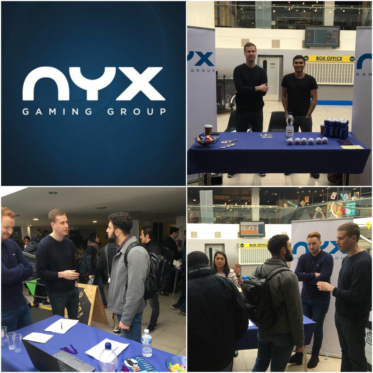 @nyxgg took some recent additions to the NYX family to show the graduates at the <a href="/Bruneluni/">Brunel University of London</a> Engineering and Technology Fair what a great place to work we have. Want to join our team?  Take a look at our latest vacancies - ow.ly/sLFM50faoCz