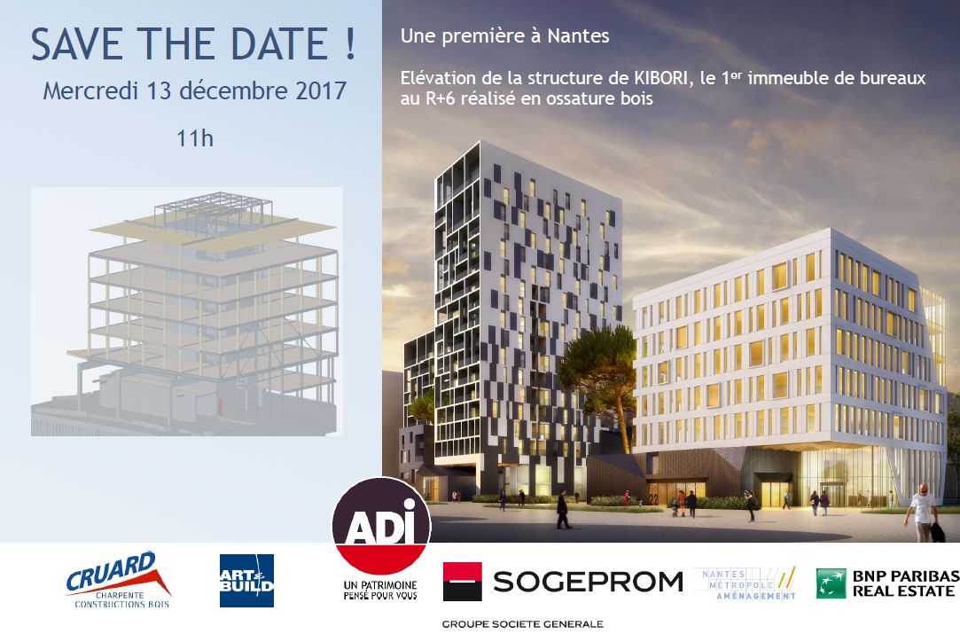 LaureMenard's tweet photo. Assistez à l'élévation de la structure KIBORI, 1er immeuble de bureaux R+6, réalisé en #ossature_bois à Nantes, 13/12 à 11h
m.dugast@aethica.fr https://t.co/kPEWZR7Eaw