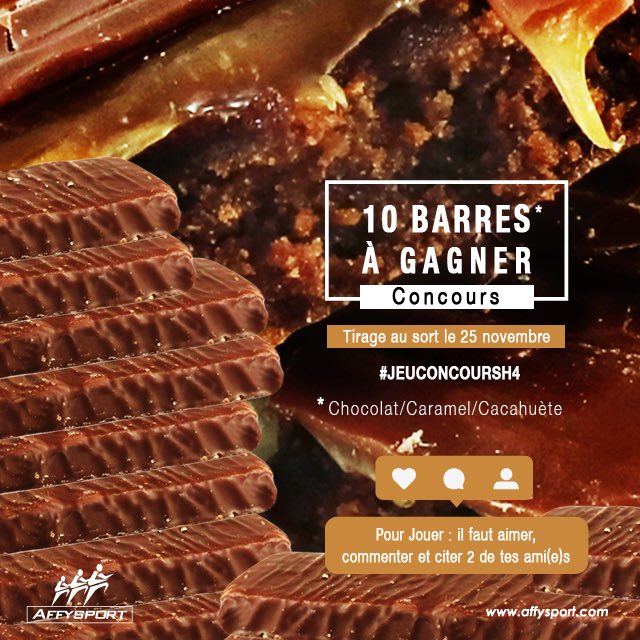 affysport's tweet photo. [Jeu-Concours] ✨🍫😋✨sur notre compte Instagram...

Tirage au sort le 25 novembre. 🍀 Bonne Chance https://t.co/2Qc5FdNjN1