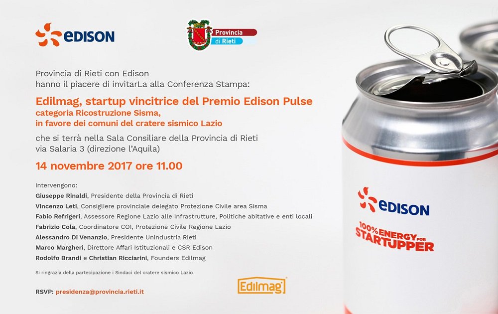 Edison4Gov's tweet photo. #Edison oggi presente in sede della provincia di #rieti con vincitori premio #edisonpulse categoria #ricostruzione #postsisma @edilmag_app a favore della #PROTEZIONECIVILE e dei 15 Comuni del Cratere Lazio colpiti dal #sisma #socialedilmag https://t.co/XCJaejnyYO