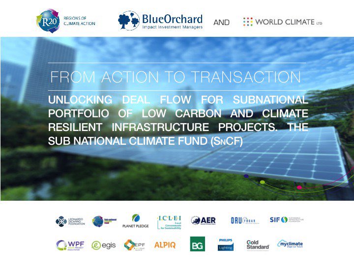 MarionVerles's tweet photo. We are a proud partner of @R20 @BlueOrchard working to apply our new #GS4GG to the #SubnationalClimateFund https://t.co/3W0VHbURcx