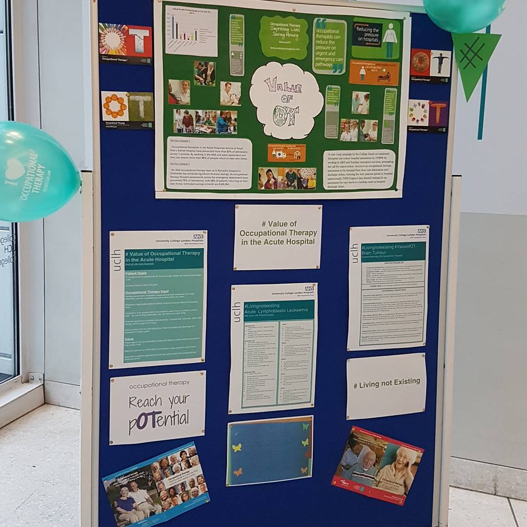 Ama_baaVic's tweet photo. Celebrated #OTweek17 last week. Love my profession #ValueOfOT #UCLH https://t.co/gurPPNzj8q