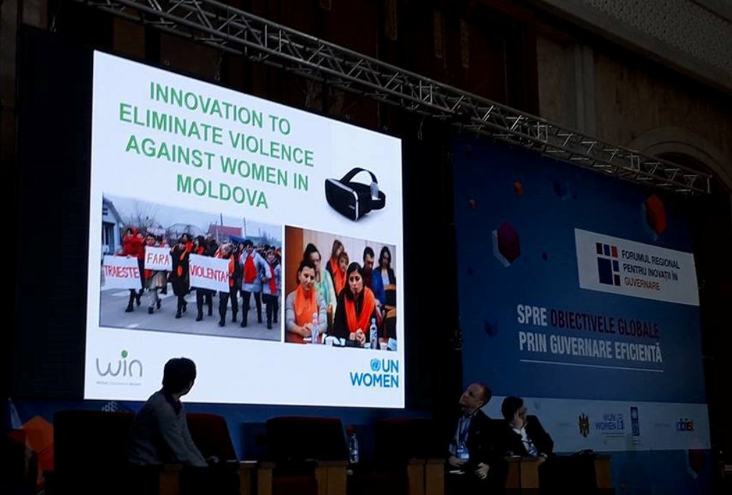 "In every community there is a person or a group of people whose behavior can help find more creative solutions. We need positive champions!" Lars Thuesen explained the #PositiveDeviance approach which we use to end violence against women in #Moldova  #Innoforum2017 #innovation