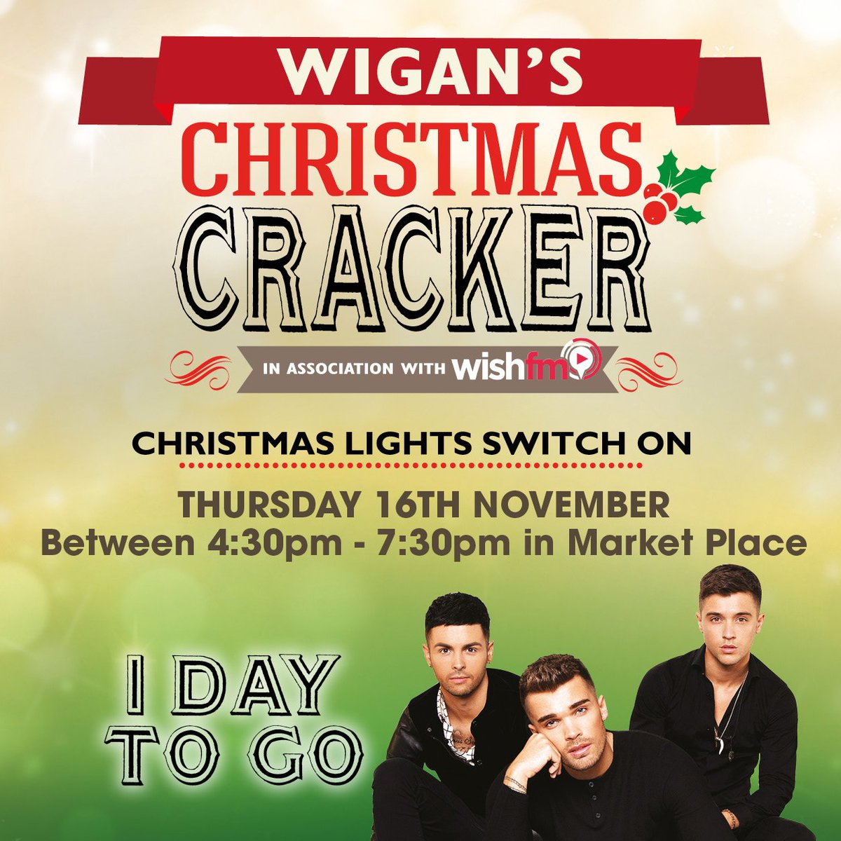 Don't miss out on our Christmas light switch on event tomorrow in Wigan town centre!
