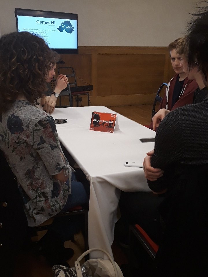 RTSFutures_NI's tweet photo. #GetIntoGaming 'Programming' #digibelfast #secondevent https://t.co/NsGZtiQZD8