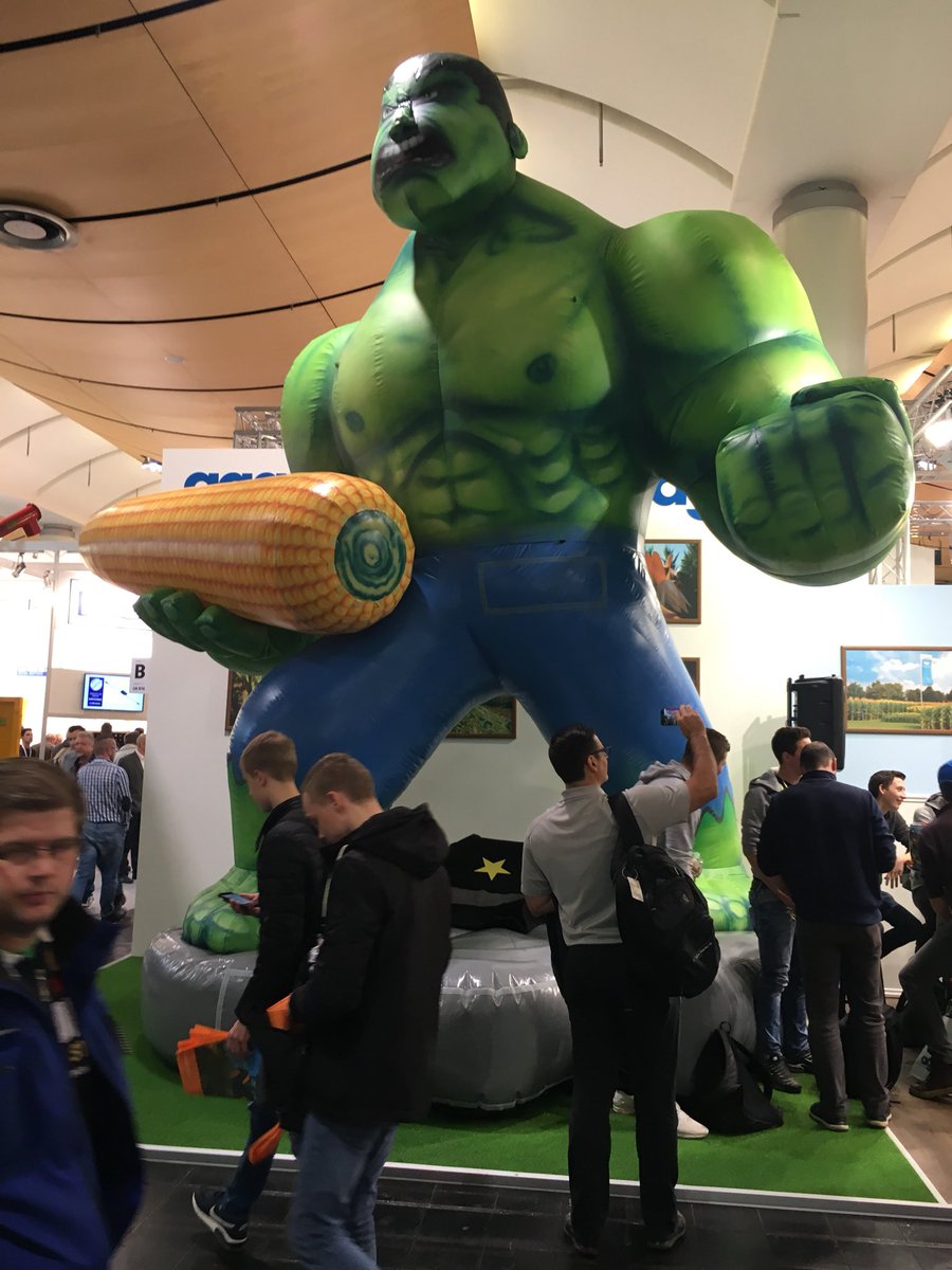 Alan Smith was an agronomist that was caught in the same blast as Dr Bruce Banner. They’re still friends, but y’know, different career paths.... #agritechnica