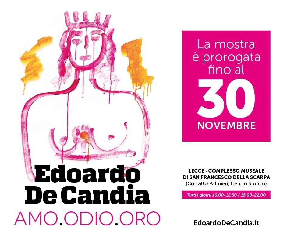 ScelgoSalento's tweet photo. Ancora pochi giorni per visitare la mostra di #EdoardoDeCandia presso il Complesso Museale di San Francesco della Scarpa a #Lecce
Sulla nostra App maggiori info su mostra, orari e prezzi https://t.co/0Qz0VZ4Y8Q https://t.co/L0ngvJ4GVw
