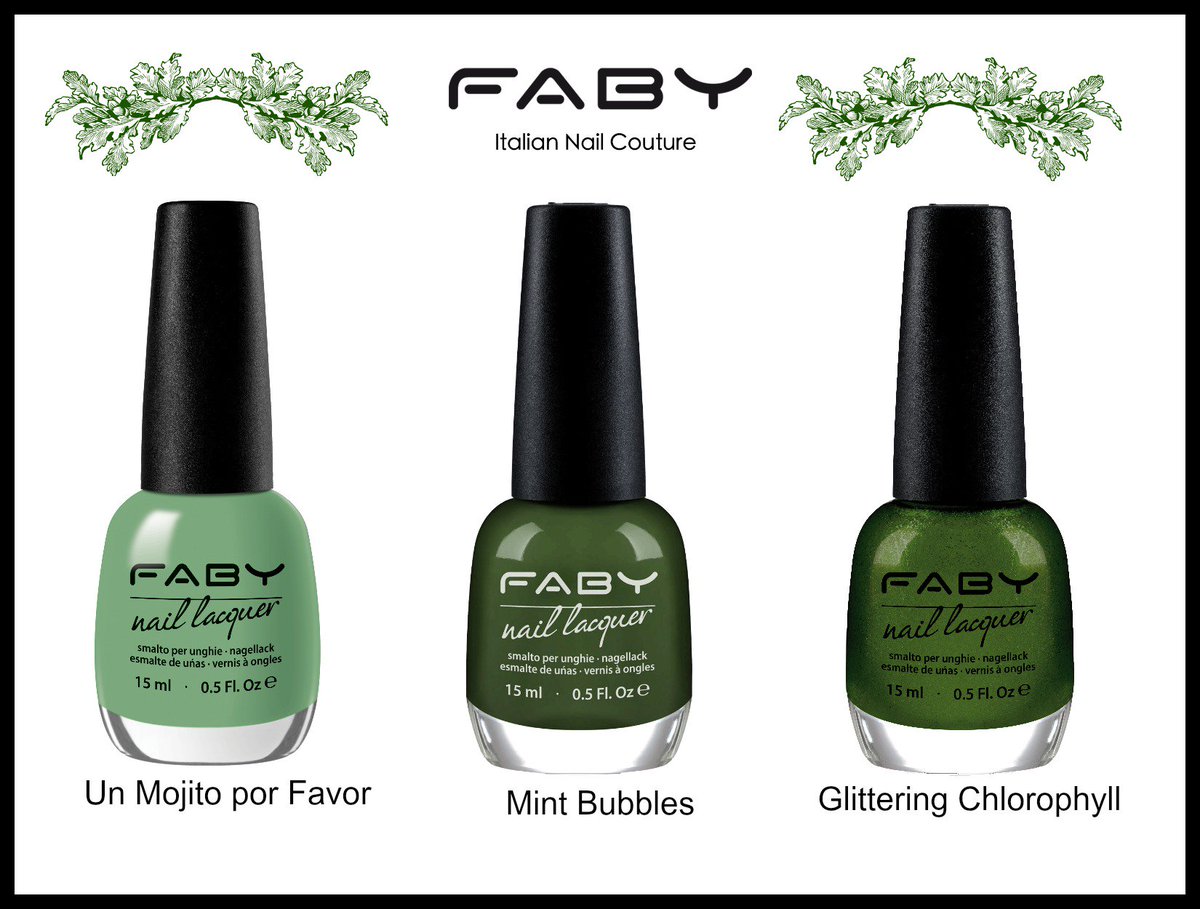 faby_uk's tweet photo. With lots of green on the high street this season, here's our Faby's Hot Picks! #faby #fabynails
https://t.co/I7DN34Lz7i https://t.co/14Mbw5iKXA