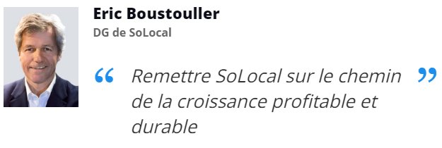 solocal's tweet photo. Le constat et l’ambition de @EricBoustouller pour SoLocal, à lire sur @Boursier_com ➡️ https://t.co/U1trdRLhbS https://t.co/jkQL1TTNiB