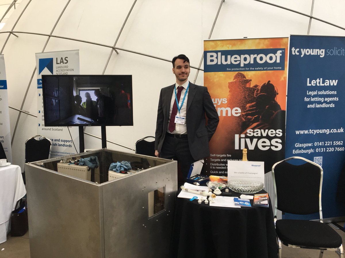 blueproofUK's tweet photo. The test oven is here at the Landlords Day! @scotlandlord be sure to book your demonstration of Blueproof #FireSafety https://t.co/wQKoWSvyMw