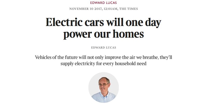 Electric cars will one day power our homes.
thetimes.co.uk/article/electr…