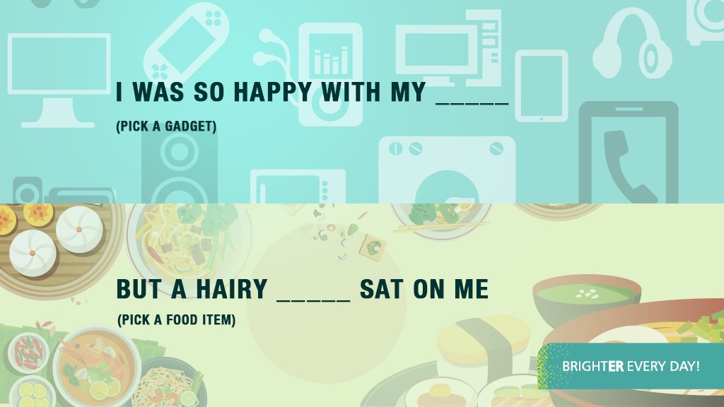 cromaretail's tweet photo. Are you ready for some fun with #CardsWithCromanity? Fill in the blanks with your craziest answers & we will feature the funniest one! https://t.co/6gyyUYc9Cf