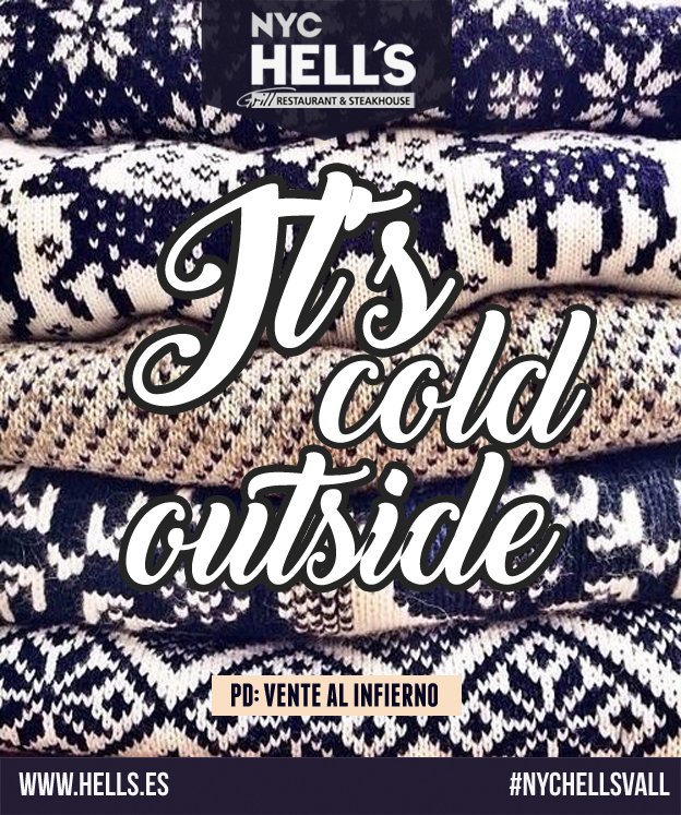 Lo sabemos, hace frío en #Valladolid, por eso nuestra mejor oferta es que te vengas al #infierno con nosotros a entrar en calor con nuestra carta hecha en horno Josper de carbón vegetal #YummyTime #nychellsvall