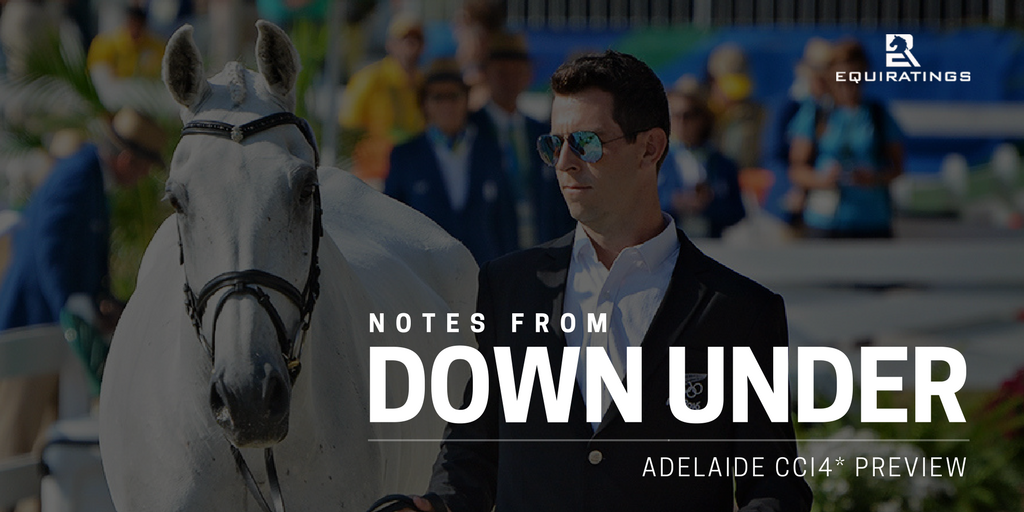 EquiRatings's tweet photo. ADELAIDE CCI4* PREVIEW! As the days grow shorter and temperatures drop on our side of the world, we turn to our friends down under and the final CCI4* of 2017. On the blog now โก https://t.co/0vjWPE3W22 https://t.co/7N8bDRUyJE