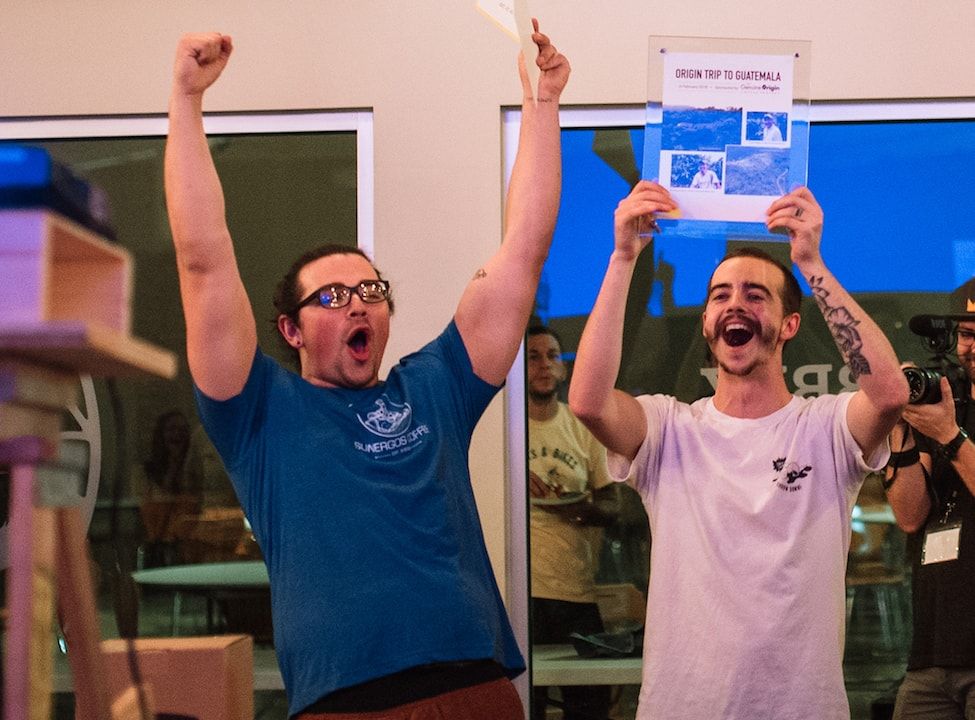 genuine_origin's tweet photo. Lance Hedrick, lead barista @The_Hub_Memphis, won @abbeycoffeeco's Smalltown Throwdown, & @slayerespresso's big prize. And @CoffeeFestShow's Latte Art World Championship Open Chicago. He's kinda on a roll. #throwdownking #latteart https://t.co/wC91JzvX6D https://t.co/hlrjWw7eL6