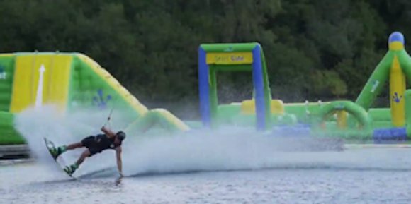CFMonthly's tweet photo. A giant floating water park is officially coming to Lake Nona next summer ☛ https://t.co/CXvIe0SNYk #LakeNona https://t.co/0GB3n8F8b2