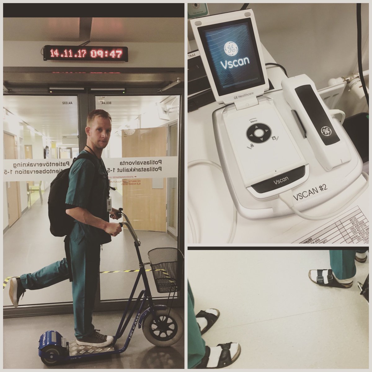 craigbrick's tweet photo. Teaching the Finish how to ultrasound.... learning how to live :) https://t.co/PFmUJcwPPq