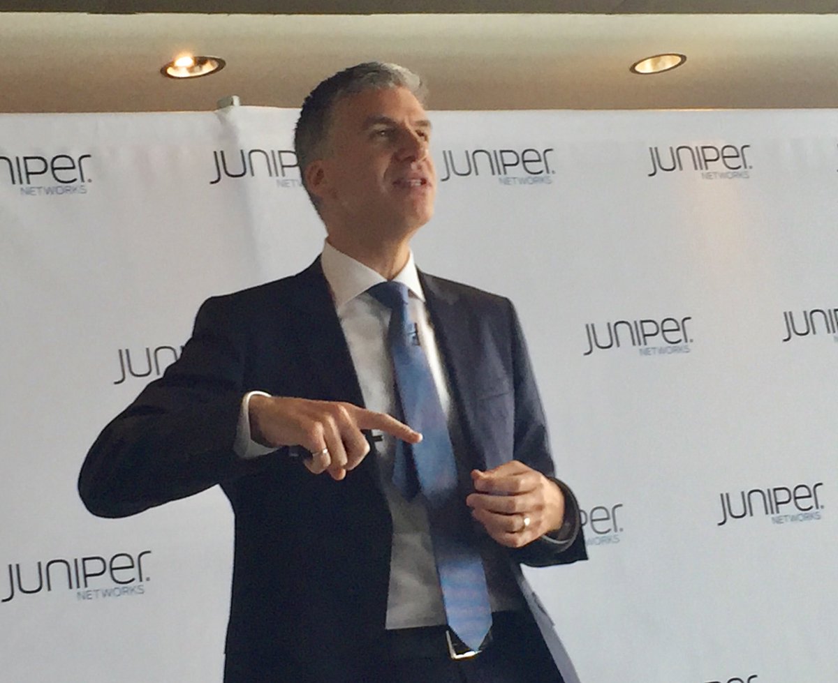 WyattKash's tweet photo. The value of orgs will increasingly be based on how data-rich they are. - @JuniperNetworks CEO Rami Rahim @fedscoop #juniperforum https://t.co/UWy2p2PMEA